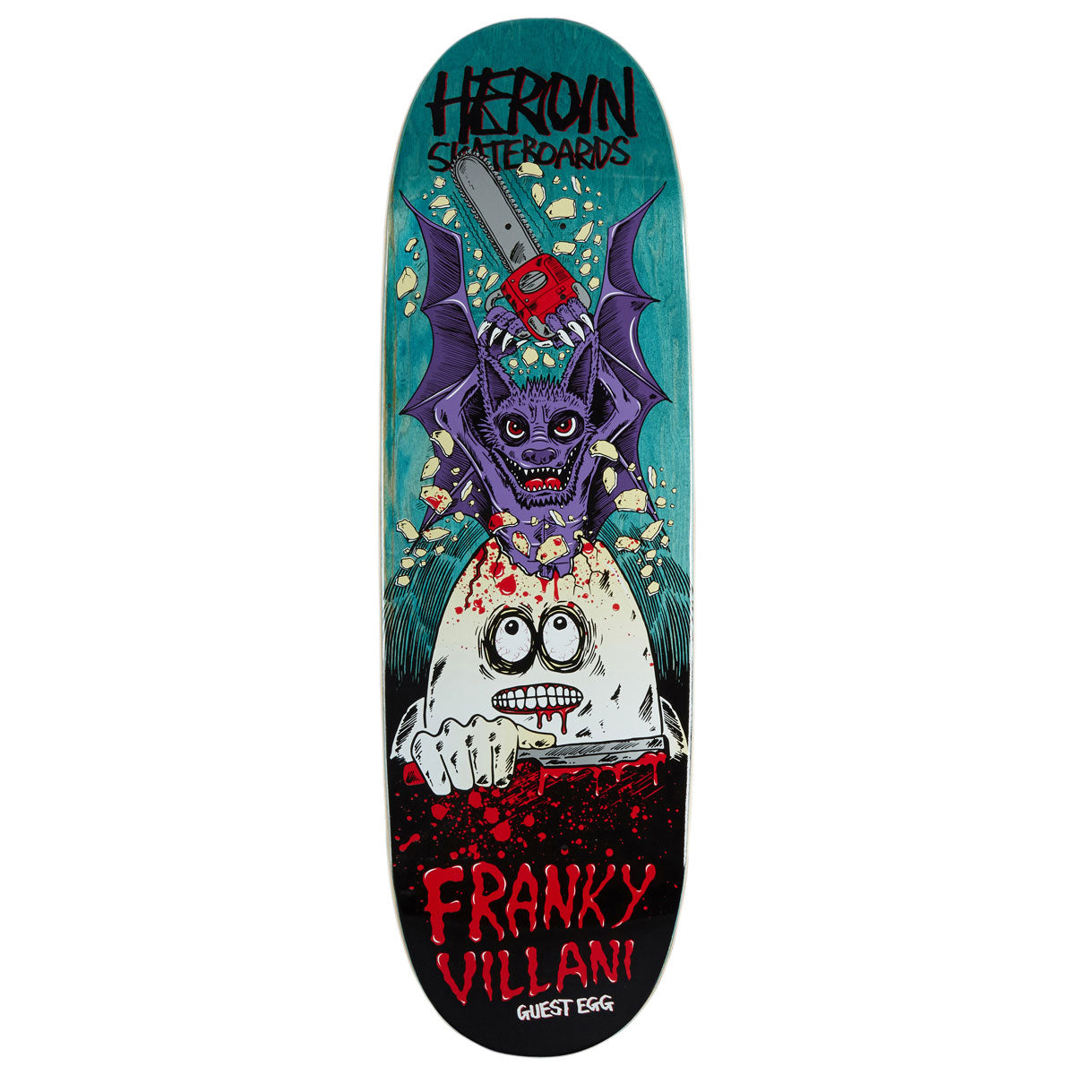 Heroin Franky Villani Guest Egg Skateboard Deck - 9.50 Heroin Franky Villani Guest Egg Skateboard Deck - 9.50