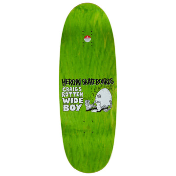 Heroin Craig Questions Rotten Wide Boy Skateboard Deck - 10.75