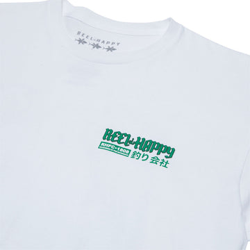 Reel Happy Goldie T-Shirt - White