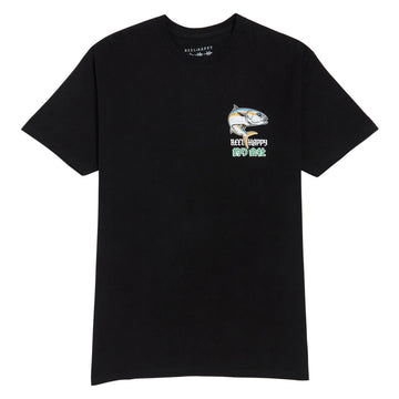 Reel Happy Cars and Fishing T-Shirt - Black