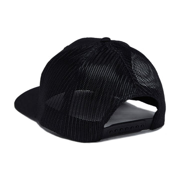Reel Happy Bass Country Trucker Hat - Black