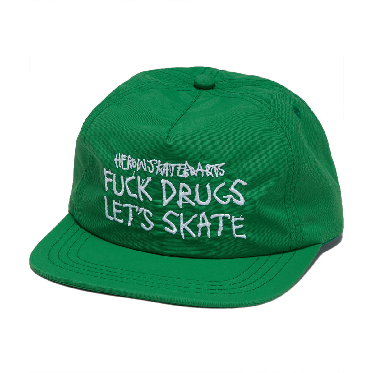 Heroin Fuck Drugs Snapback Hat - Green – CCS