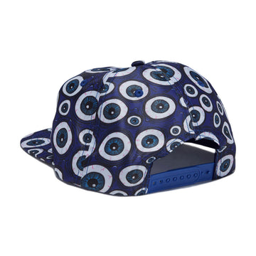 Heroin Eyes Snapback Hat - Blue