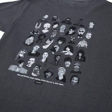 Theories Mixtape T-Shirt - Garment Dyed Faded Black