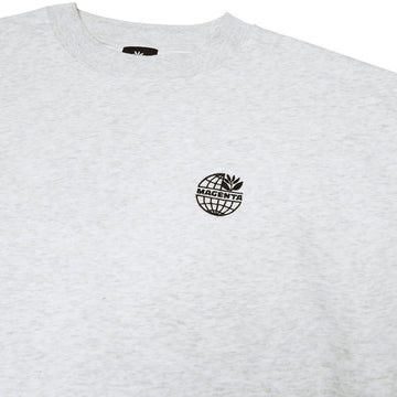 Magenta Global Crewneck Sweatshirt - Ash