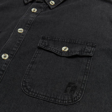 Fucking Awesome POB Long Sleeve Denim Shirt - Black