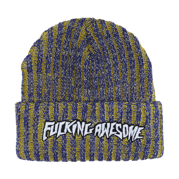 Fucking Awesome Reflective Stripe Beanie - Yellow – CCS
