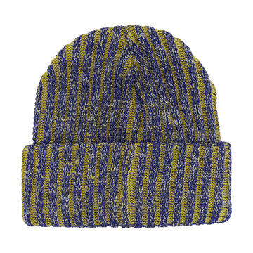 Fucking Awesome Reflective Stripe Beanie - Yellow