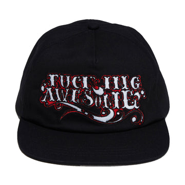 Fucking Awesome Steakhouse Logo Snapback Hat - Black