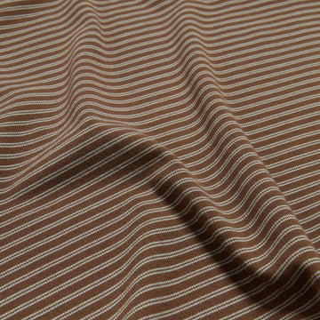 Quasi ISO Striped Pocket T-Shirt - Brown