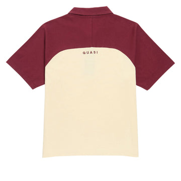 Quasi Leslie Raglan Polo Shirt - Maroon