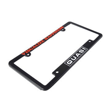 Quasi Happiness License Plate Cover - Black