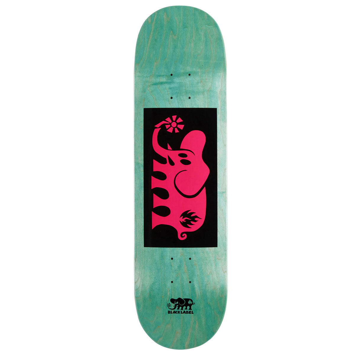 Black Label Elephant Block Skateboard Deck - Pink - 8.25