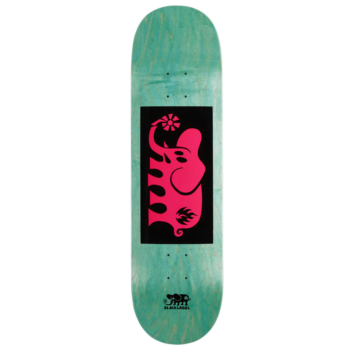 Black Label Elephant Block Skateboard Deck - Pink - 8.25