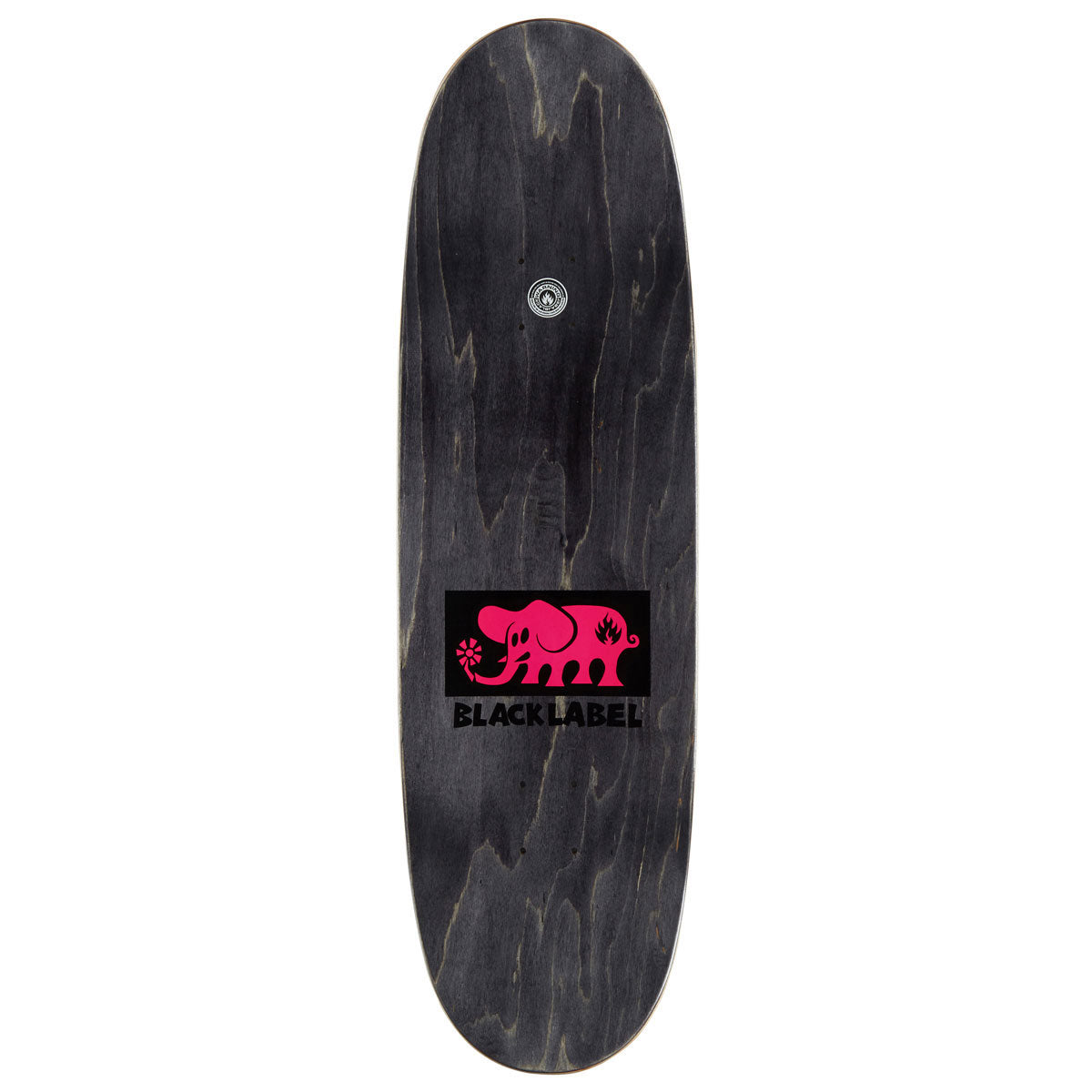 Black Label Elephant Block Tugboat Shape Skateboard Complete