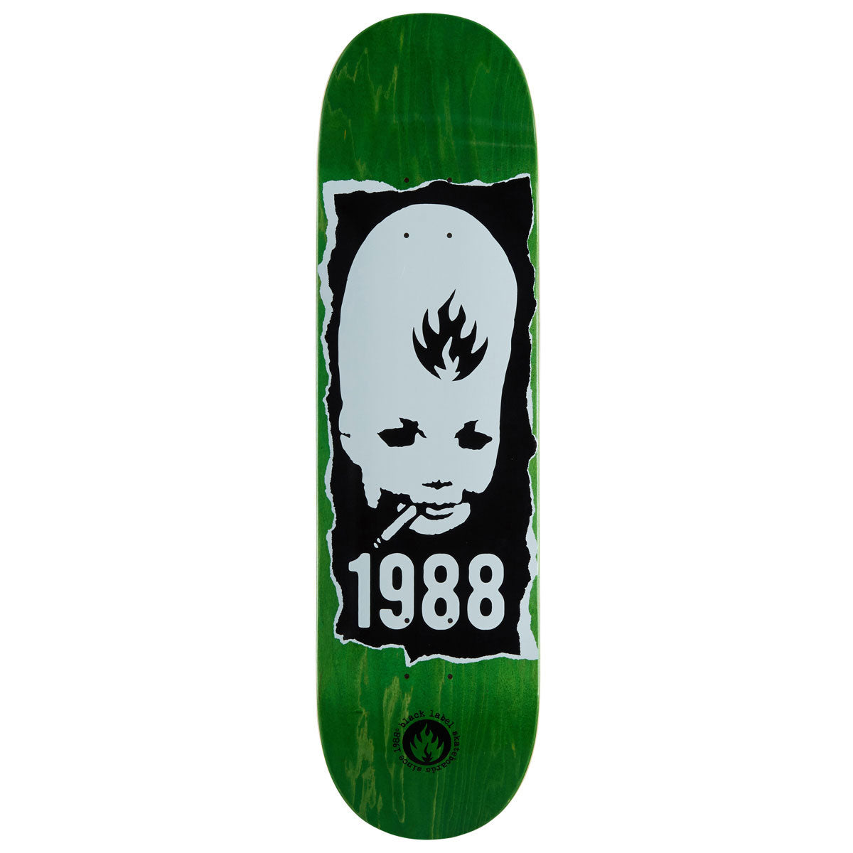Black Label Thumbhead Torn Skateboard Deck - 8.75