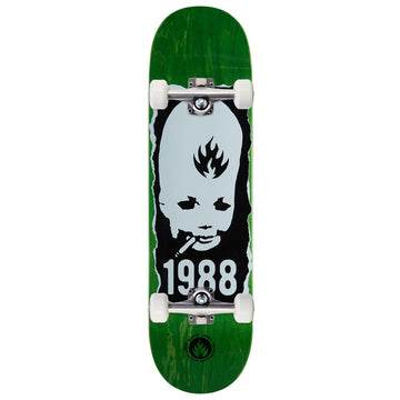 Black Label Thumbhead Torn Skateboard Complete - 8.25