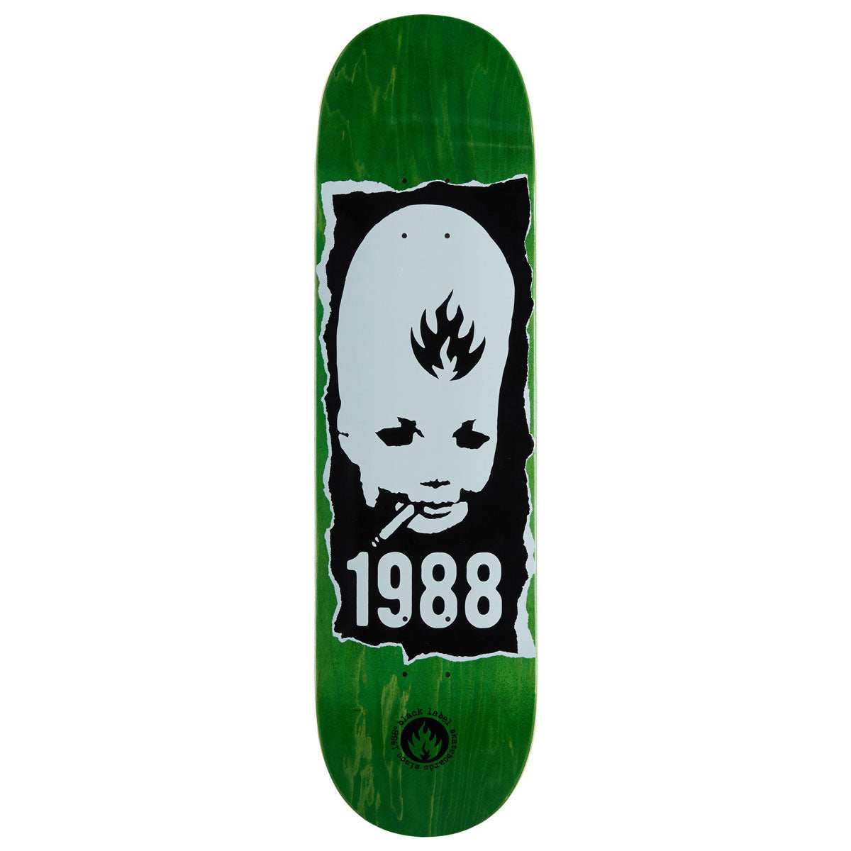 Black Label Thumbhead Torn Skateboard Deck - 8.75
