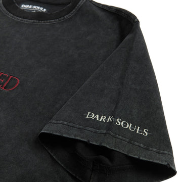 Welcome x Dark Souls You Died Distressed T-Shirt - Vintage Black