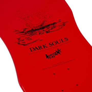 Welcome x Dark Souls Kirk On Dark Lord Skateboard Complete - Red Dip - 9.80