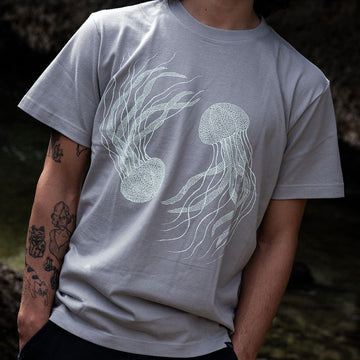 Timescan Kurage T-Shirt - Silver Grey
