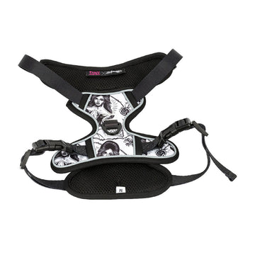 Party Animal x Tim Hendricks Dog Harness - Black/White