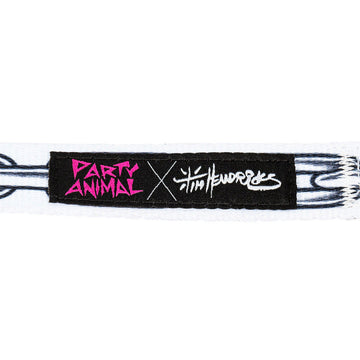 Party Animal x Tim Hendricks Chain Dog Collar - White
