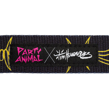 Party Animal x Tim Hendricks Barbwire Dog Leash - Black