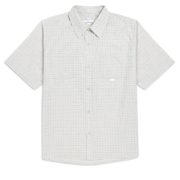 CCS Custom Embroidered Frankie Shirt - Off White Plaid