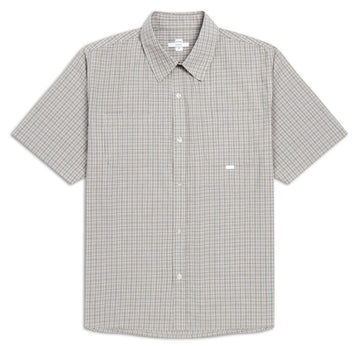 CCS Custom Embroidered Frankie Shirt - Grey/Green Plaid