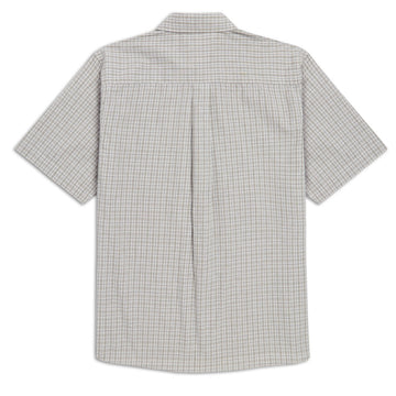 CCS Custom Embroidered Frankie Shirt - Grey/Green Plaid