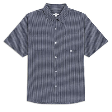 CCS Custom Embroidered Frankie Shirt - Navy Check