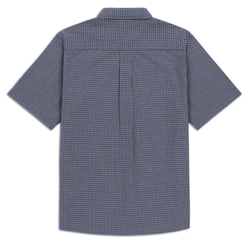 CCS Custom Embroidered Frankie Shirt - Navy Check