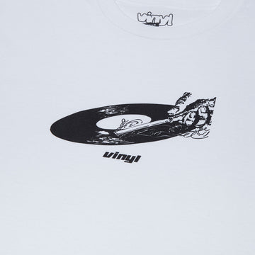 Vinyl Record T-Shirt - White