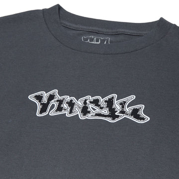 Vinyl Graffiti Logo T-Shirt - Charcoal Grey