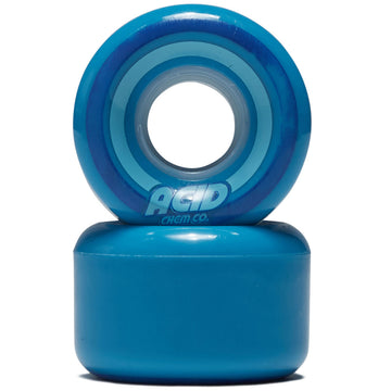 Acid Pods 86a Conical Skateboard Wheels - Blue/Blue - 53mm