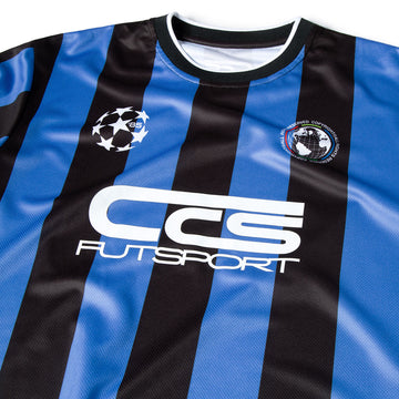 CCS Retro '85 Long Sleeve Soccer Jersey - Blue Stripe