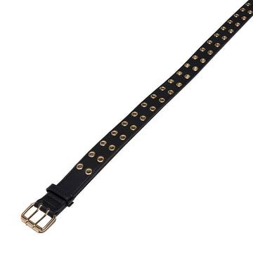 Loosey Grommet Hole Belt - Black Gold