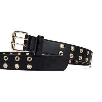 Loosey Grommet Hole Belt - Black Gold