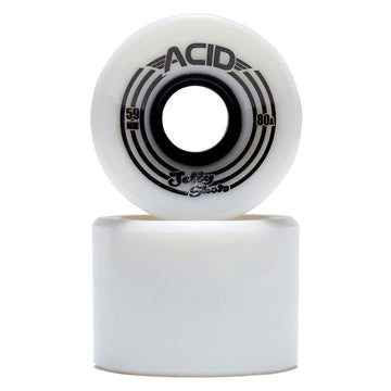 Acid Jelly Shots 80a Skateboard Wheels - White - 59mm