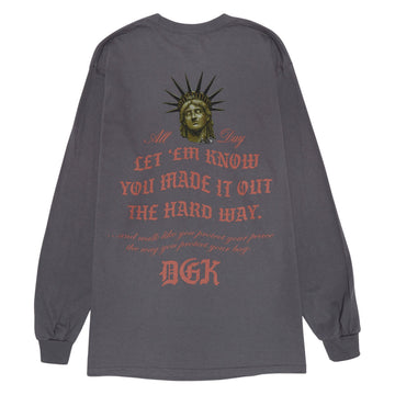 DGK Shadows Long Sleeve T-Shirt - Charcoal