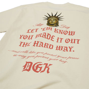DGK Shadows Boxy Fit T-Shirt - Cream