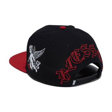 DGK Angelic Snapback Hat - Black/Red