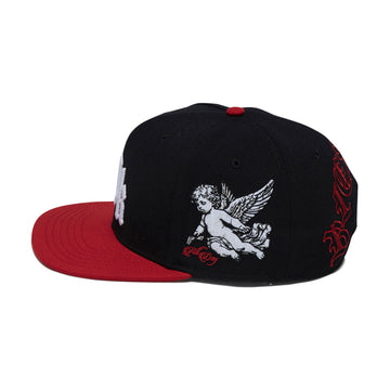 DGK Angelic Snapback Hat - Black/Red