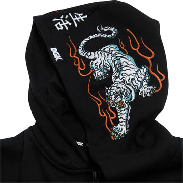 DGK Roamer Zip Up Hoodie - Black