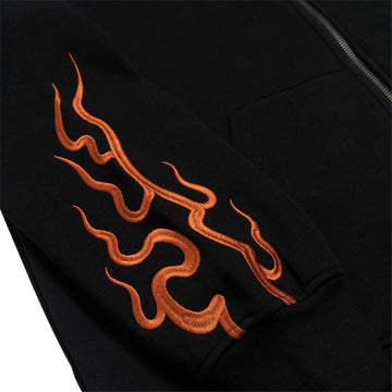 DGK Roamer Zip Up Hoodie - Black
