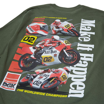 DGK Two Stroke Long Sleeve T-Shirt - Military Green
