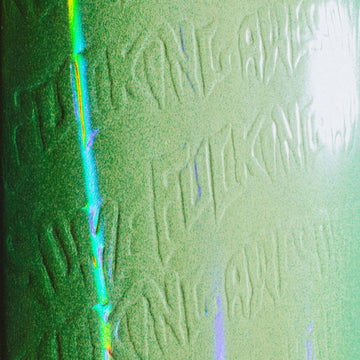 Fucking Awesome Stamp Embossed Shape 1 Skateboard Complete - Neon Green - 8.38