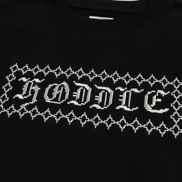 Hoddle Stich Logo T-Shirt - Black