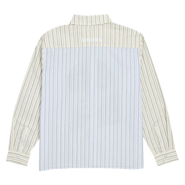 Hoddle Merch Long Sleeve Shirt - Stripe Seersucker